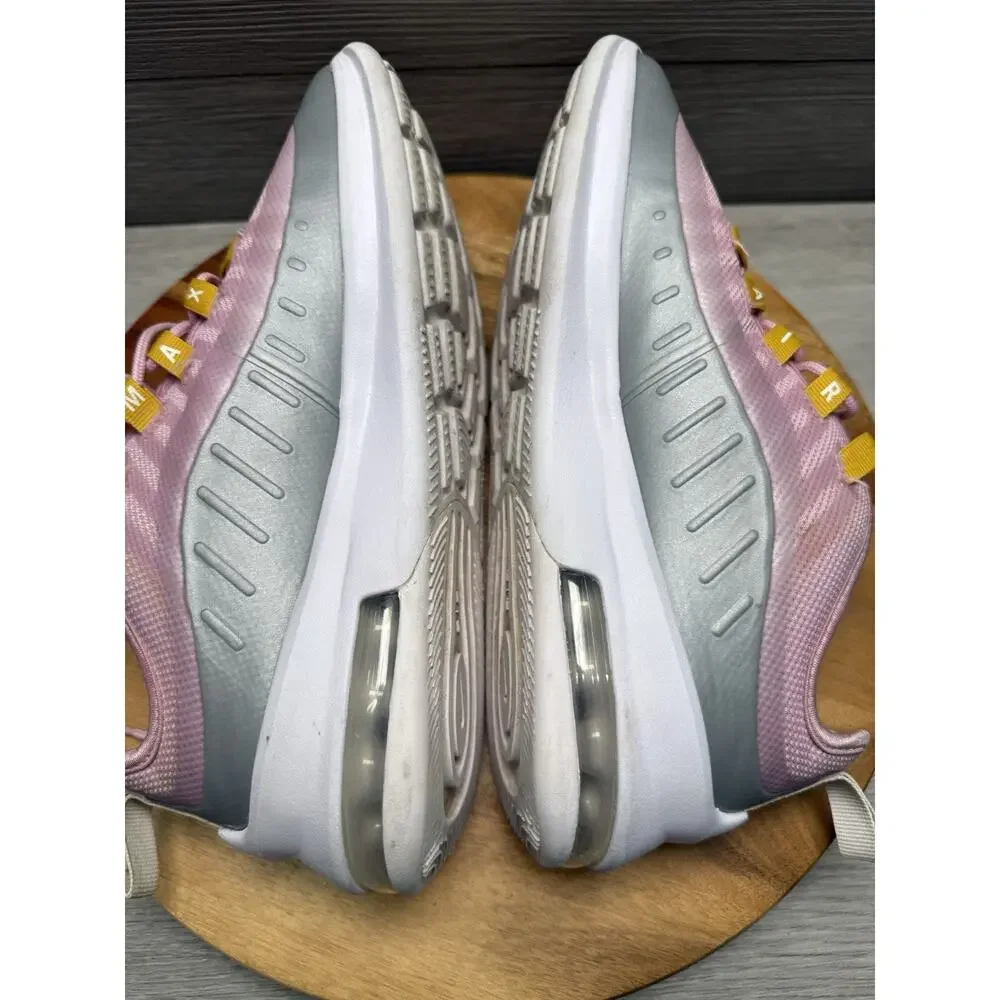 Nike Air Max Axis (GS) Girl's Size 7Y Running Shoes Pink Gray.